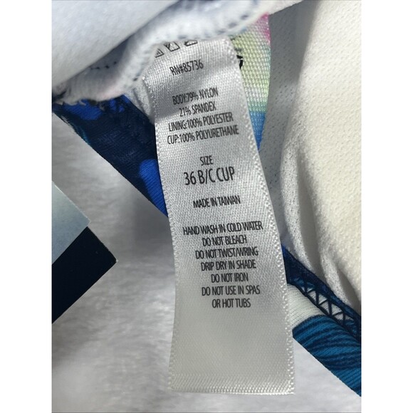 Sundazed Ledia Top Swimwear Bikini Top Floral Multicolor Size 36 B/C NEW - Picture 7 of 9